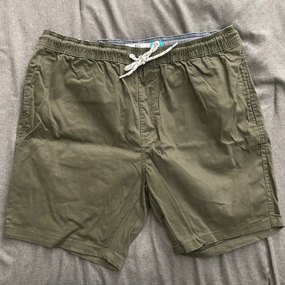 Olive green 5” inseam shorts